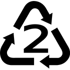 HDPE Resin Identifier Code (RIC)