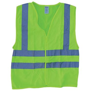 Class II Solid Poly ANSI Vest - Lime (#9821)