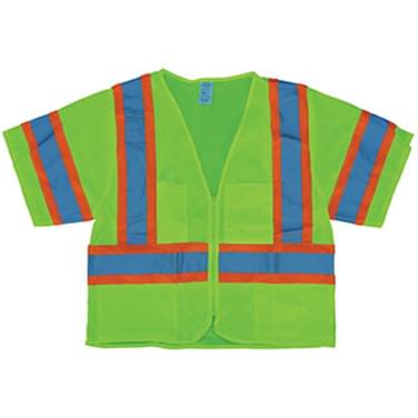 Class III Supervisor's Mesh ANSI Vest with Sleeves - Lime (#32174)
