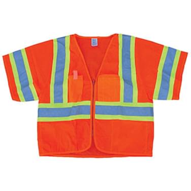 Class III Supervisor's Mesh ANSI Vest with Sleeves - Orange (#32175)