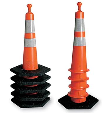 Grabber-Cone is stackable with our without bases