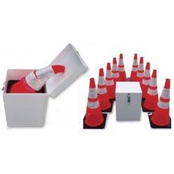 Spring Cone System. Contains ten (10) 28" Spring Cones and a Steel Spring Cone Storage Box