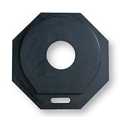 25-40lb. Recycled Rubber Channelizer Drum Base
