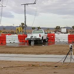 Sentry Water-Cable Barrier after impact