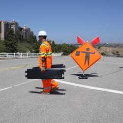 The TrafFix Alert Rumble Strip is light weight and easily carried by a single person