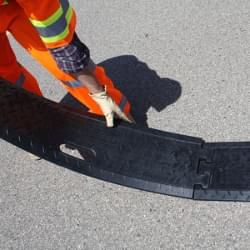 The jigsaw ends make setting up the TrafFix Alert Rumble Strip simple