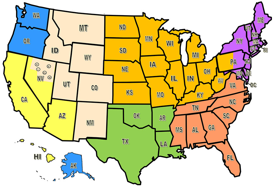 VizCon Territory Map